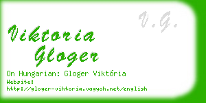 viktoria gloger business card